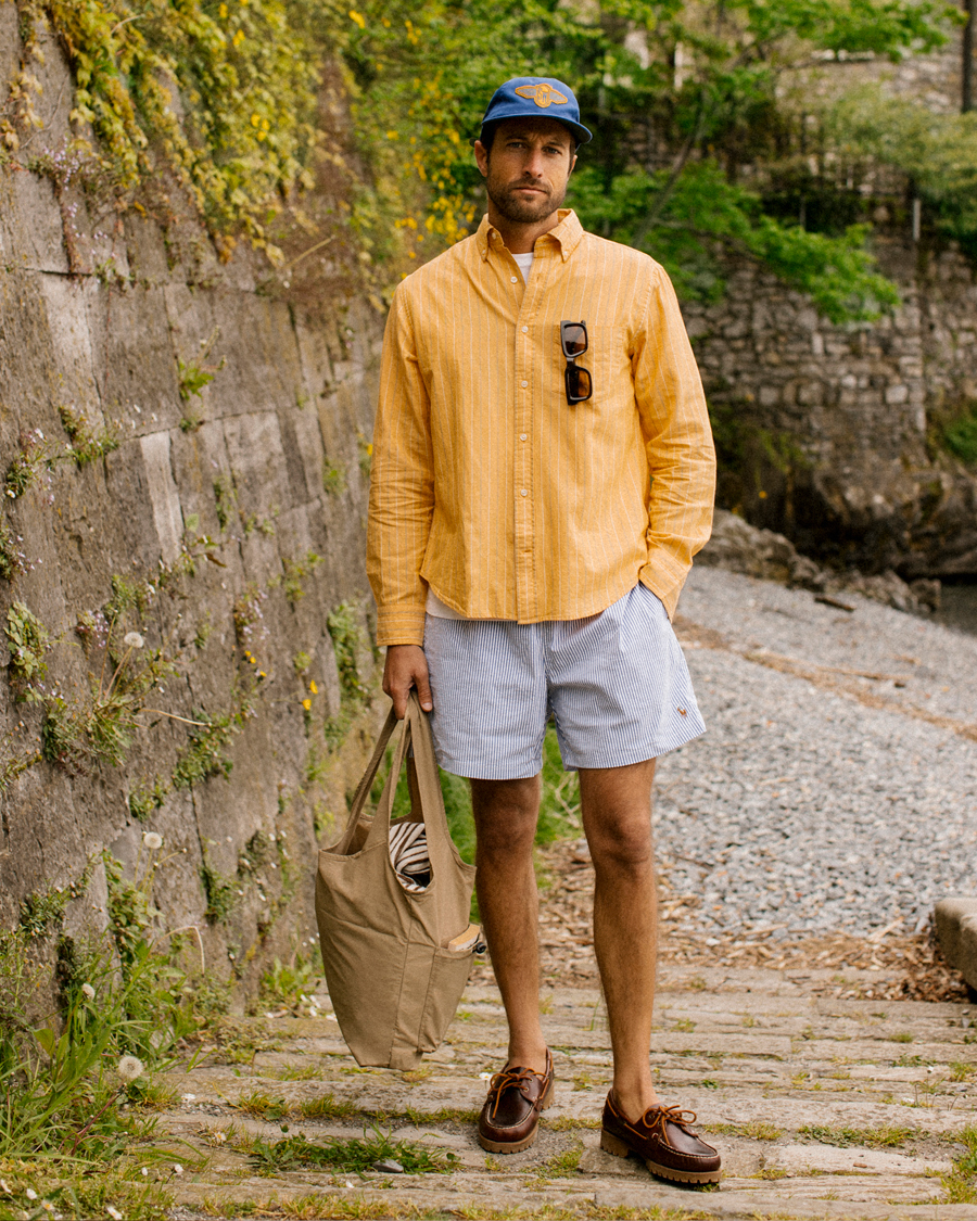 Homme | Chemises | GANT | Regular Fit Archive Striped Oxford Shirt Medal Yellow