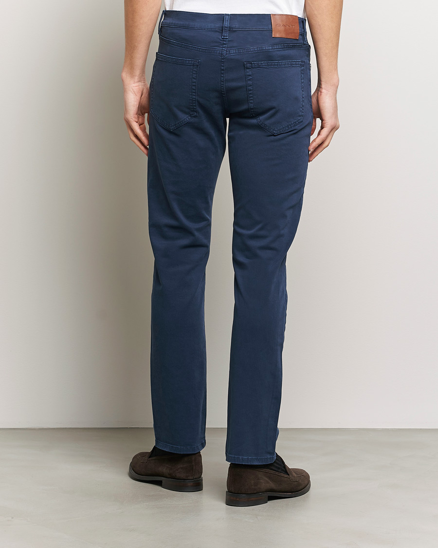 Homme | Pantalons | GANT | Regular Desert 5-Pocket Pants Marine