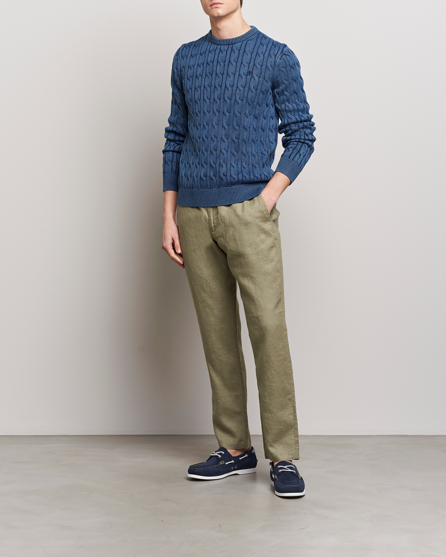 Homme | Pantalons | GANT | Relaxed Linen Drawstring Pants Dried Clay