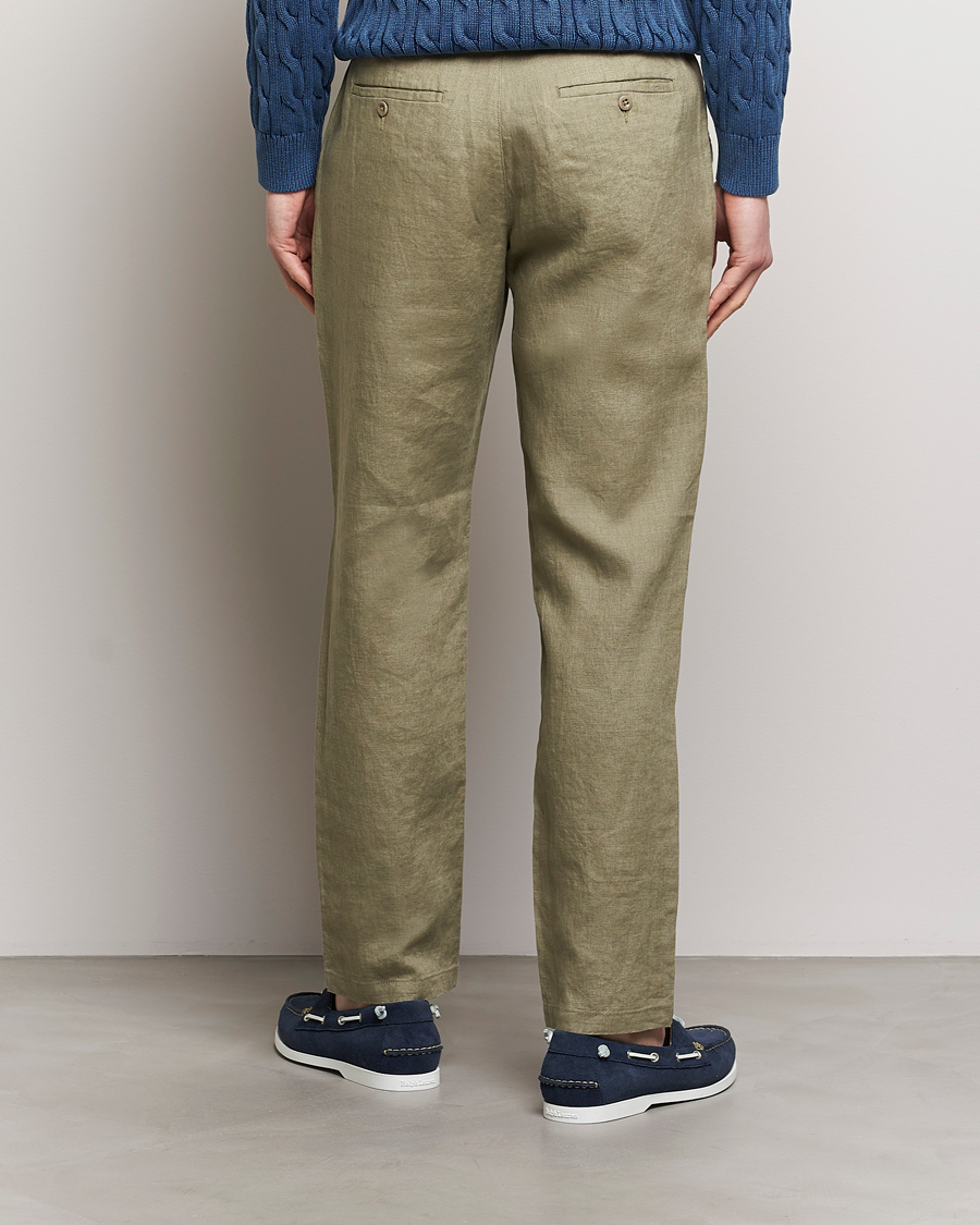 Homme | Pantalons | GANT | Relaxed Linen Drawstring Pants Dried Clay