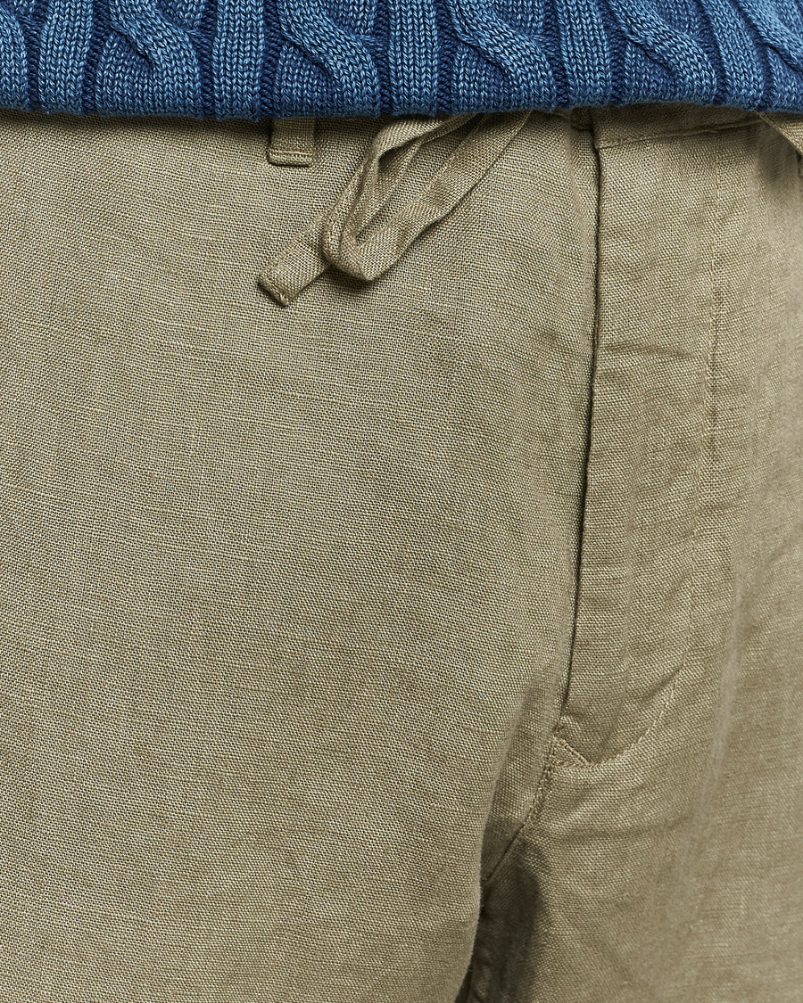 Homme | Pantalons | GANT | Relaxed Linen Drawstring Pants Dried Clay