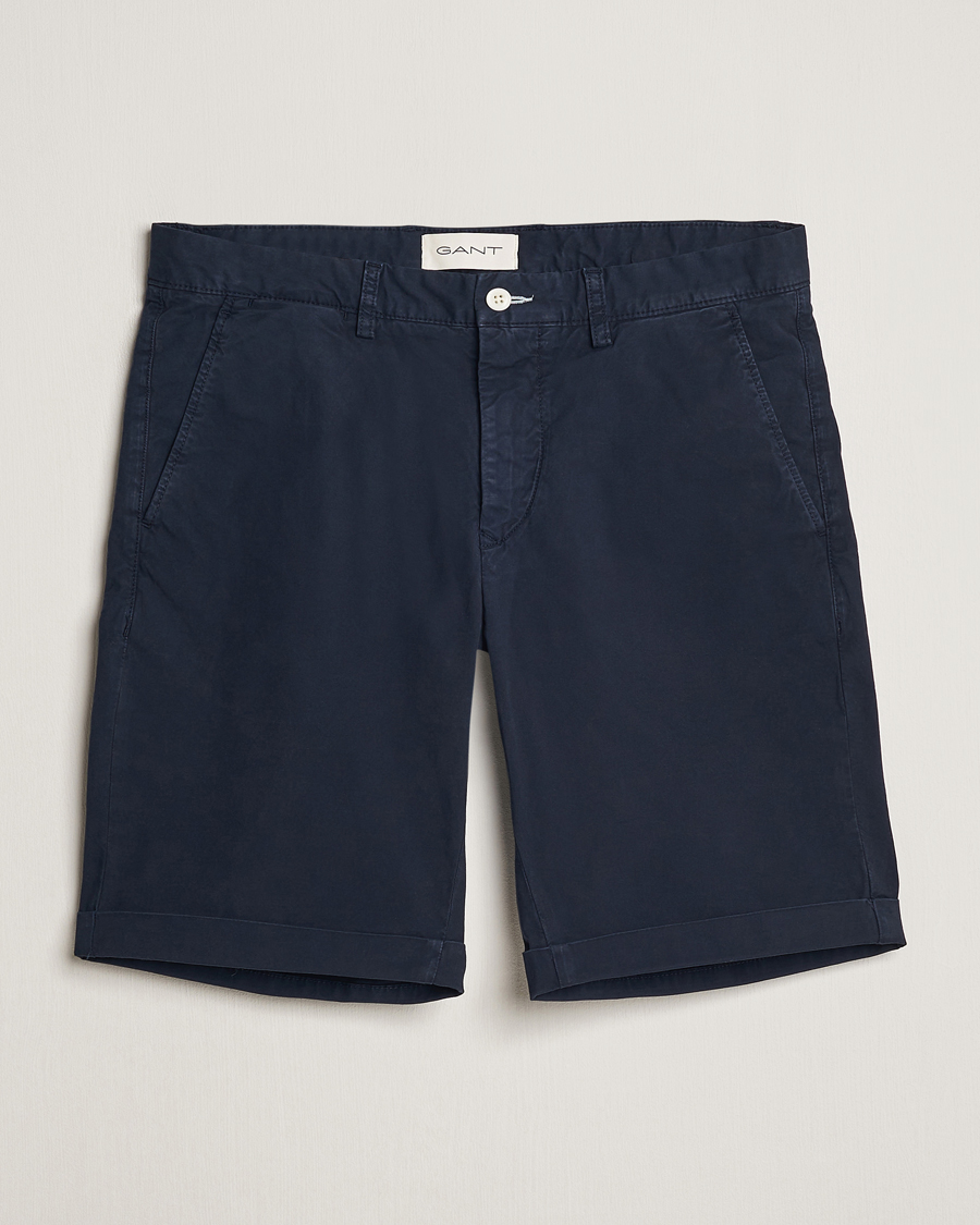 Homme | Shorts | GANT | Regular Sunbleached Shorts Marine