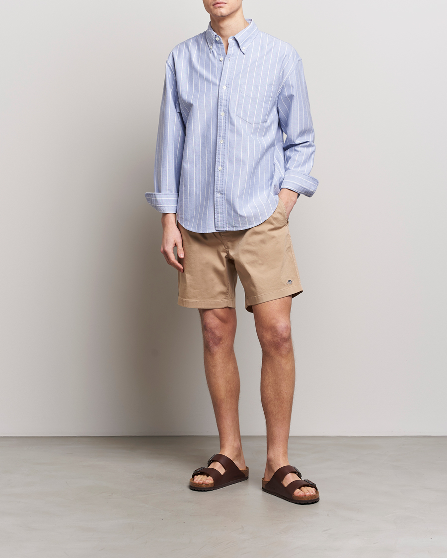 Homme | Shorts | GANT | Drawstring Logo Shorts Dark Khaki