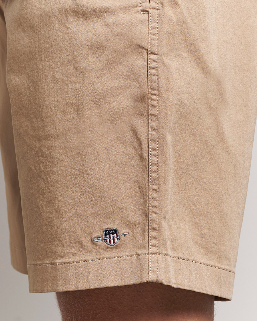 Homme | Shorts | GANT | Drawstring Logo Shorts Dark Khaki