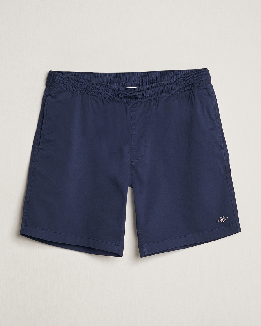 Homme | Shorts | GANT | Drawstring Logo Shorts Marine