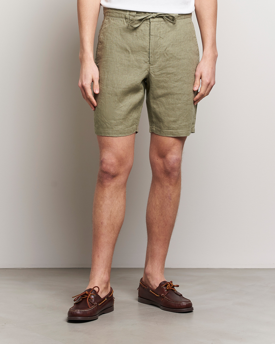Homme | GANT | GANT | Relaxed Linen Drawstring Shorts Dried Clay