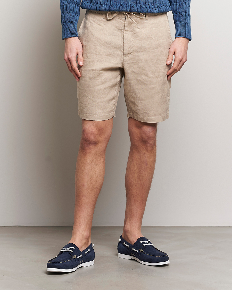 Homme | Shorts En Lin | GANT | Relaxed Linen Drawstring Shorts Dry Sand