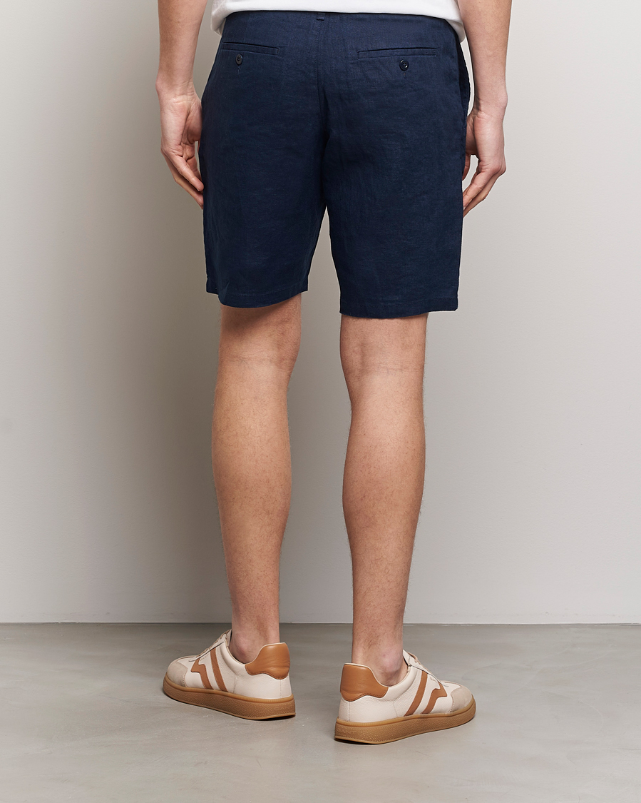 Homme | Shorts | GANT | Relaxed Linen Drawstring Shorts Marine