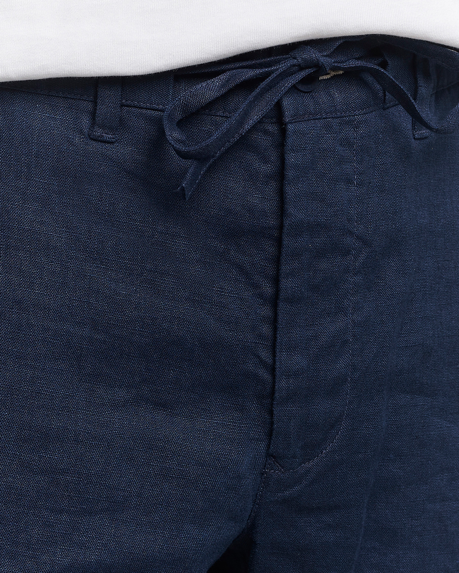 Homme | Shorts | GANT | Relaxed Linen Drawstring Shorts Marine