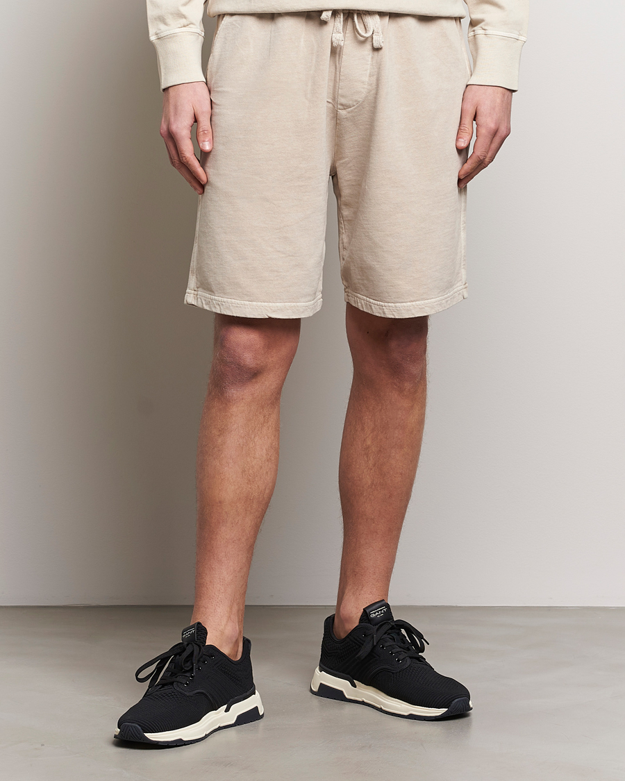 Homme | Shorts | GANT | Sunbleached Sweatshorts Silky Beige