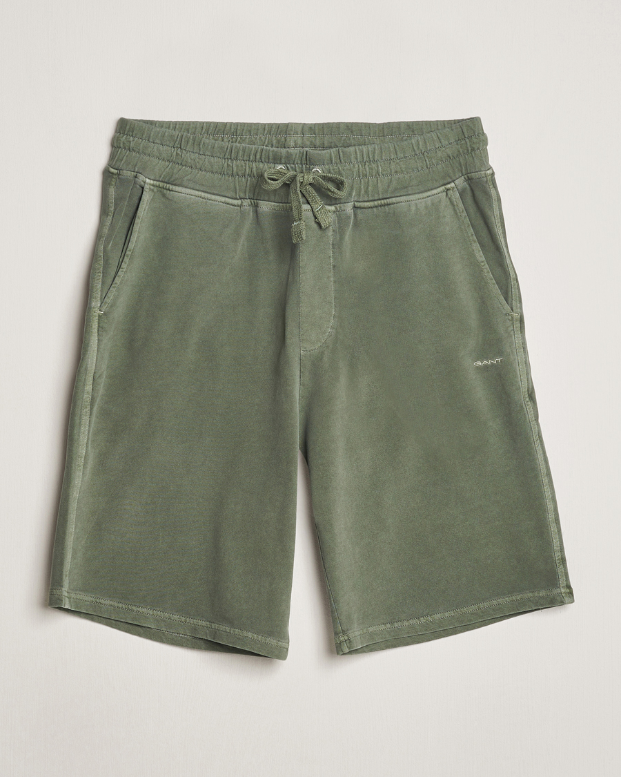 Homme | Shorts | GANT | Sunbleached Sweatshorts Pine Green