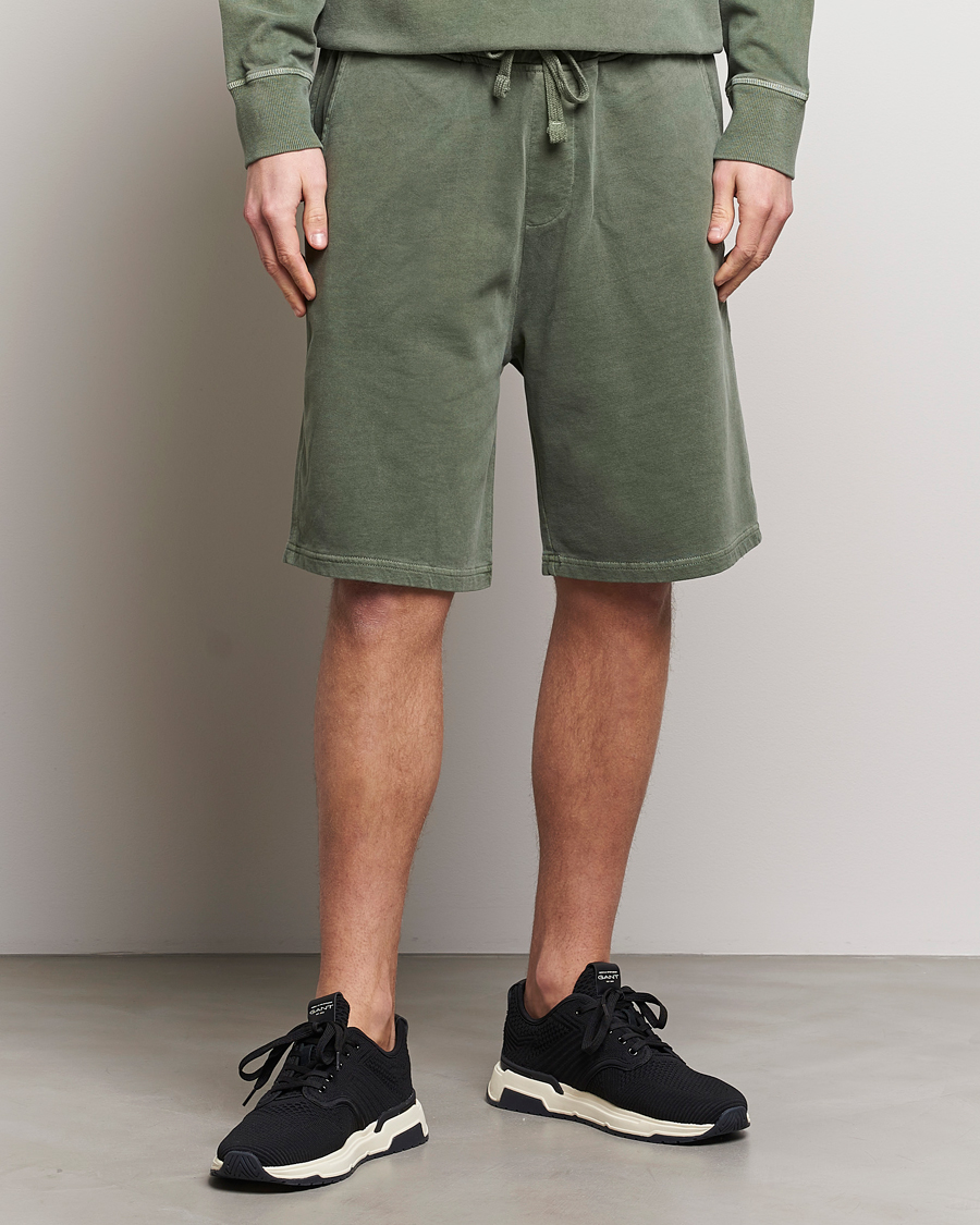 Homme | Shorts | GANT | Sunbleached Sweatshorts Pine Green