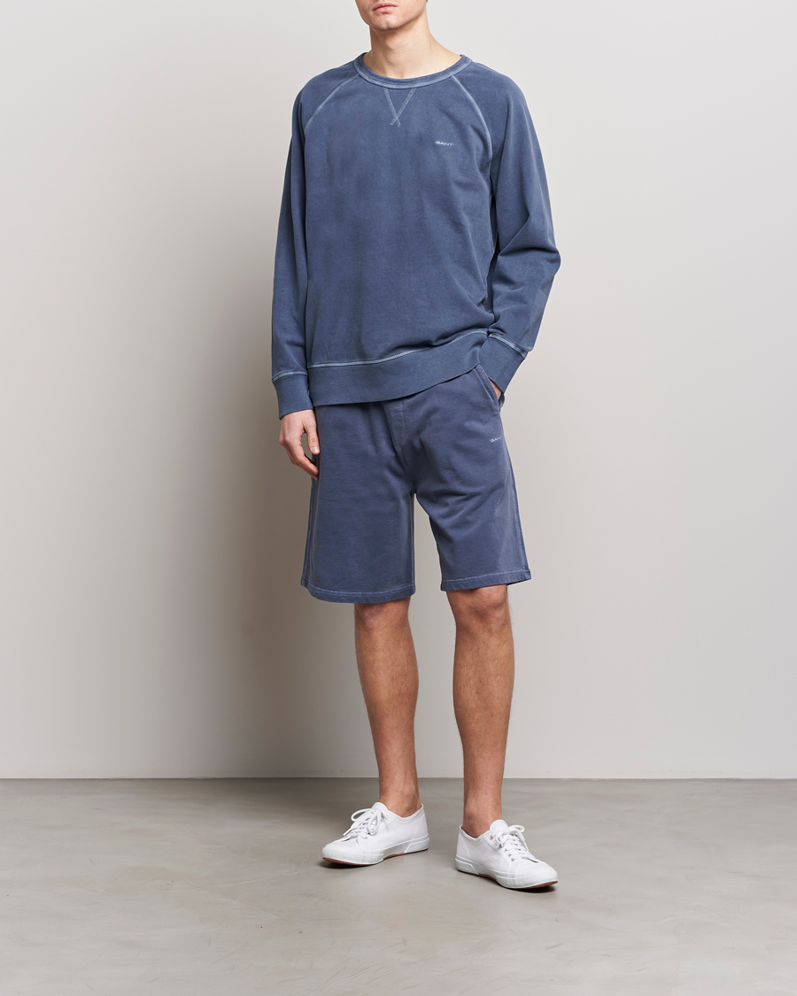 Homme | Shorts | Gant | Sunbleached Sweatshorts Dusty Blue Sea