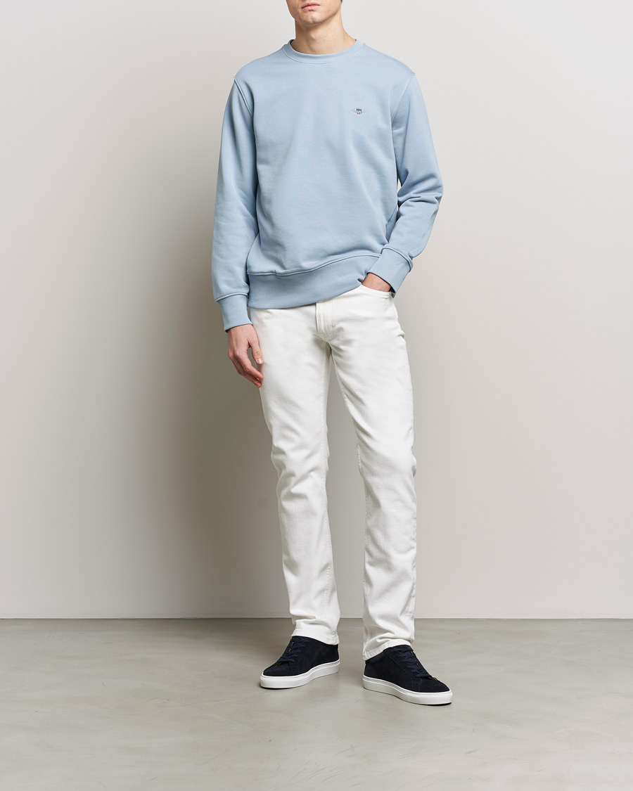 Homme | Pulls Et Tricots | GANT | Original Crew Neck Sweatshirt Dove Blue
