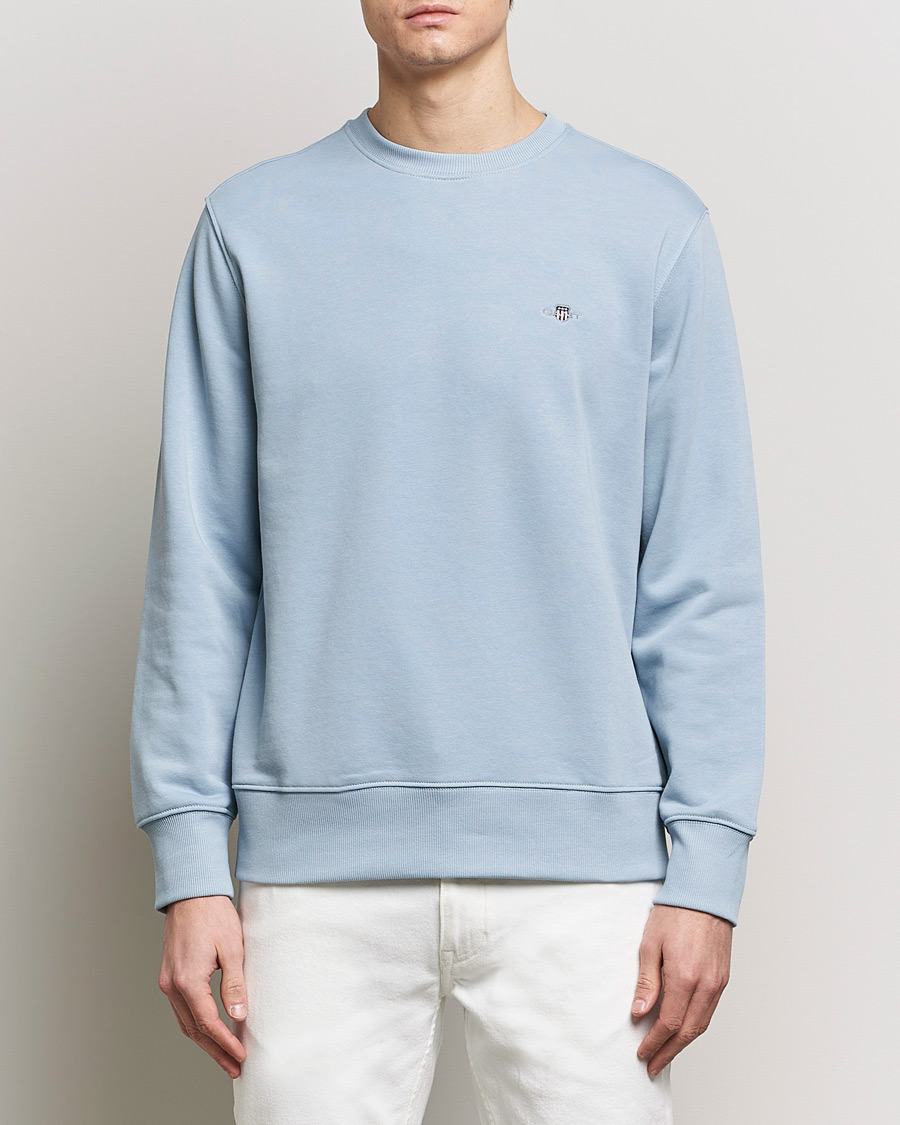 Homme | Vêtements | GANT | Original Crew Neck Sweatshirt Dove Blue