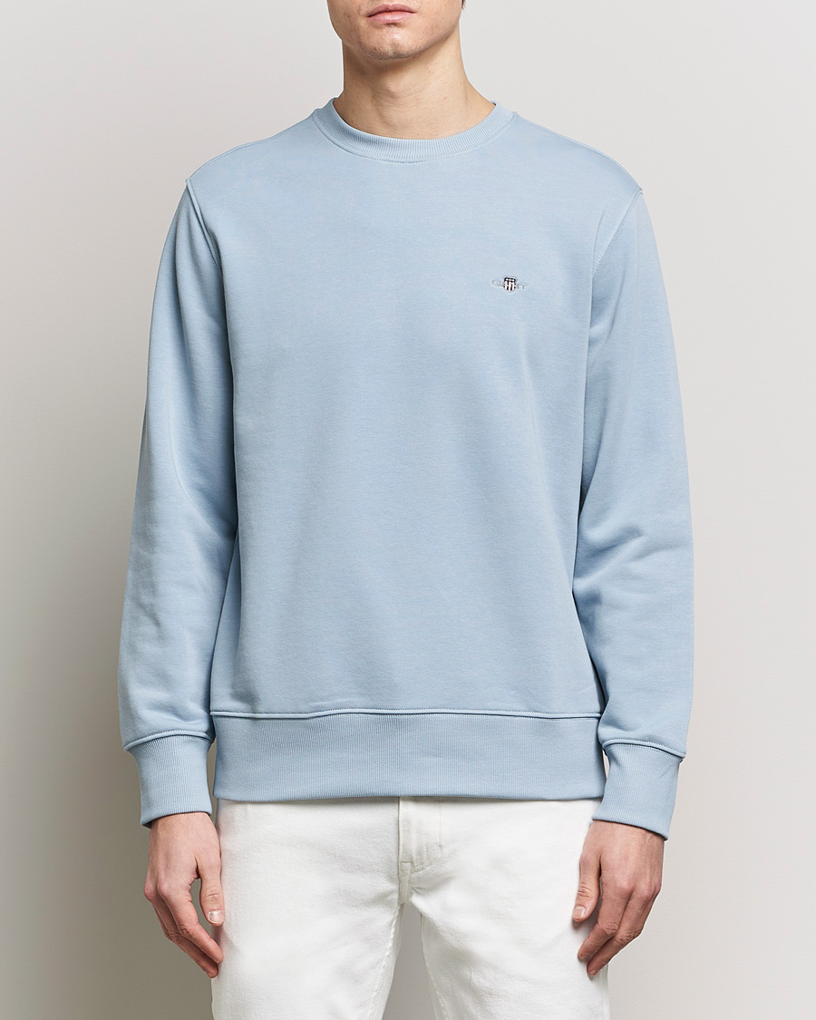 Homme | Pulls Et Tricots | GANT | Original Crew Neck Sweatshirt Dove Blue
