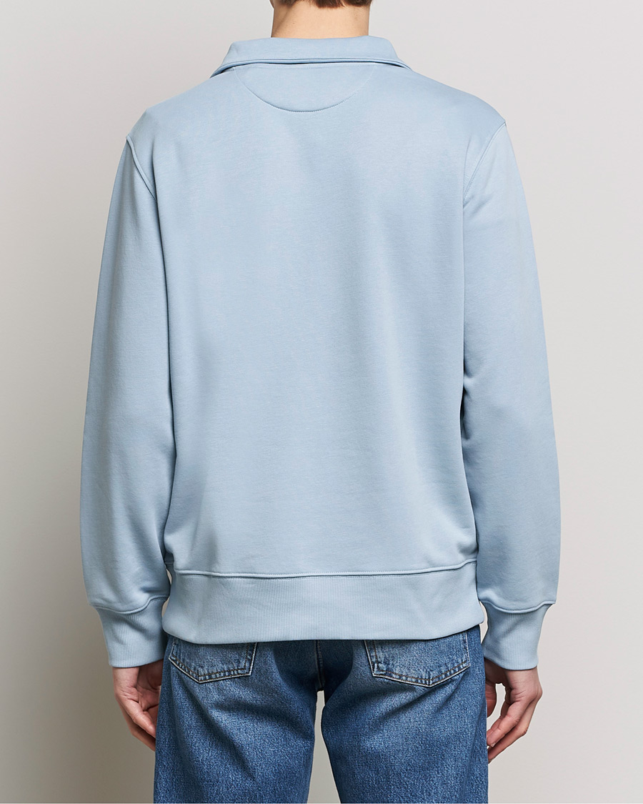 Homme | Pulls Et Tricots | GANT | Original Shield Half Zip Sweater Dove Blue