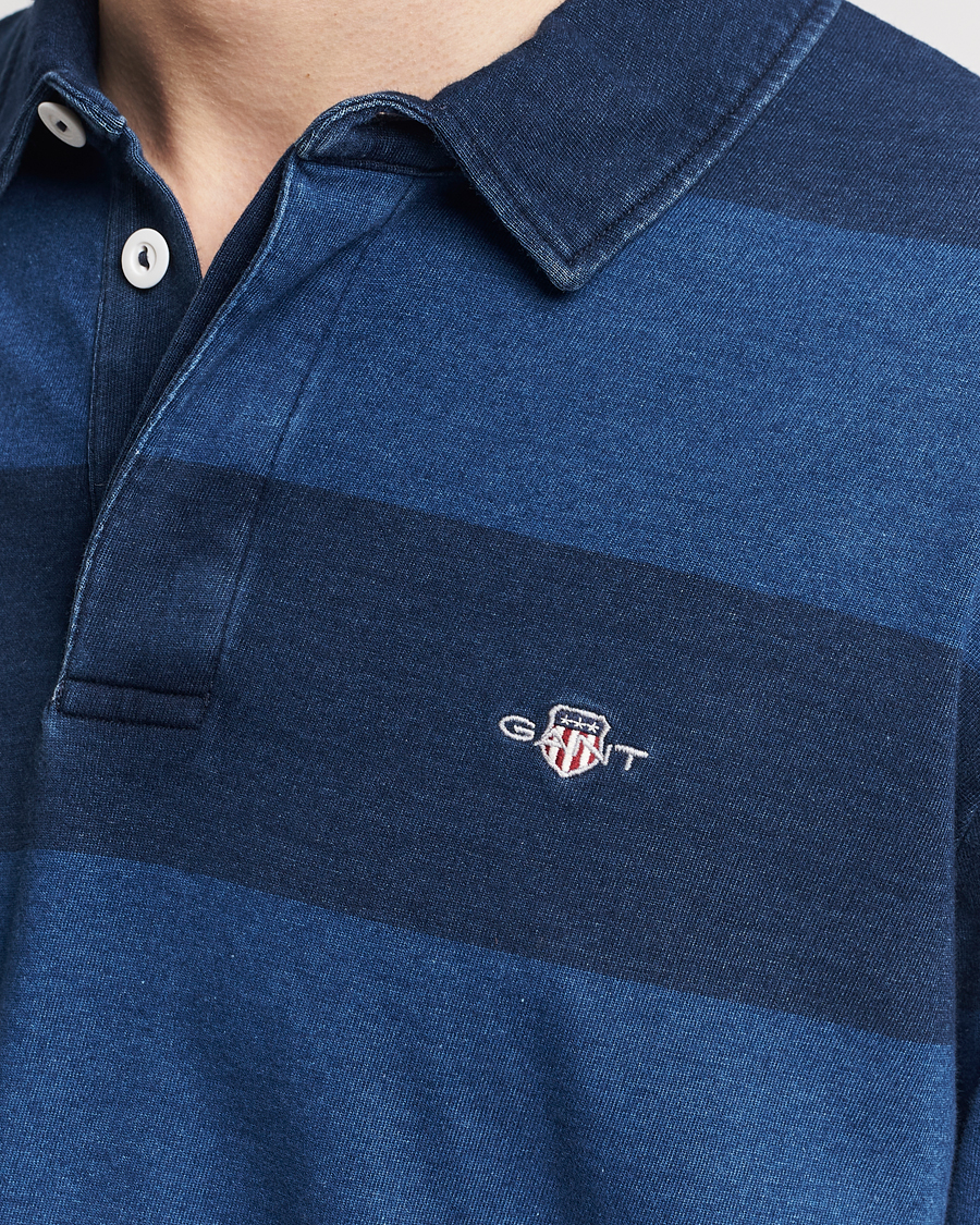 Homme | Pulls Et Tricots | Gant | Barstriped Rugger Navy/Indigo