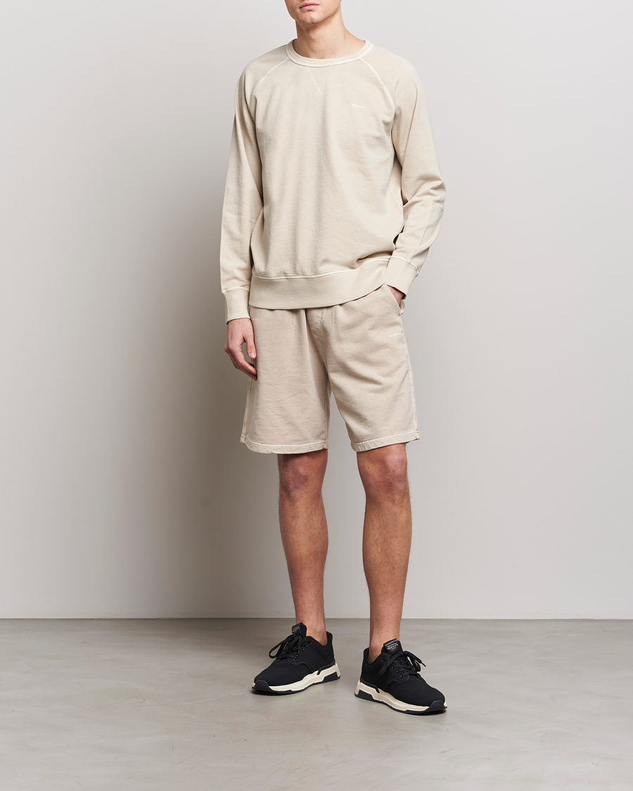 Homme | Pulls Et Tricots | GANT | Sunbleached Crew Neck Sweatshirt Silky Beige