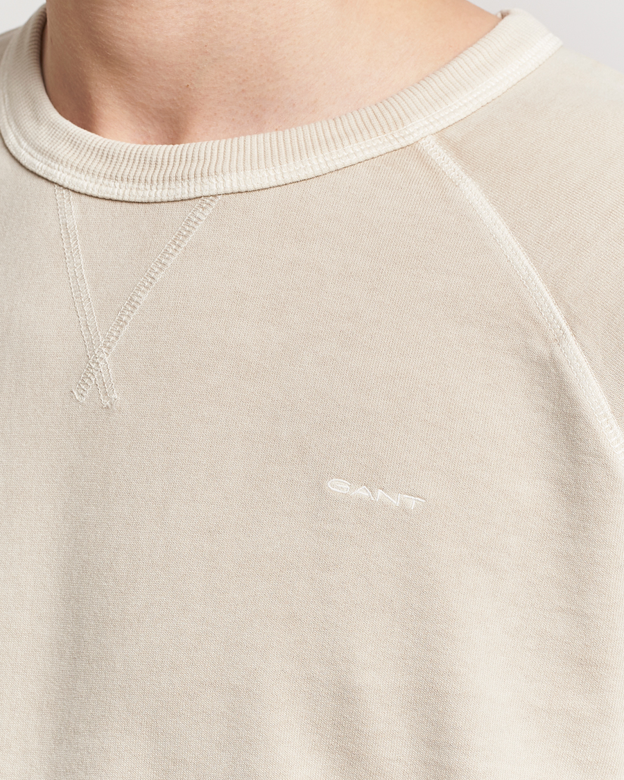 Homme | Pulls Et Tricots | GANT | Sunbleached Crew Neck Sweatshirt Silky Beige