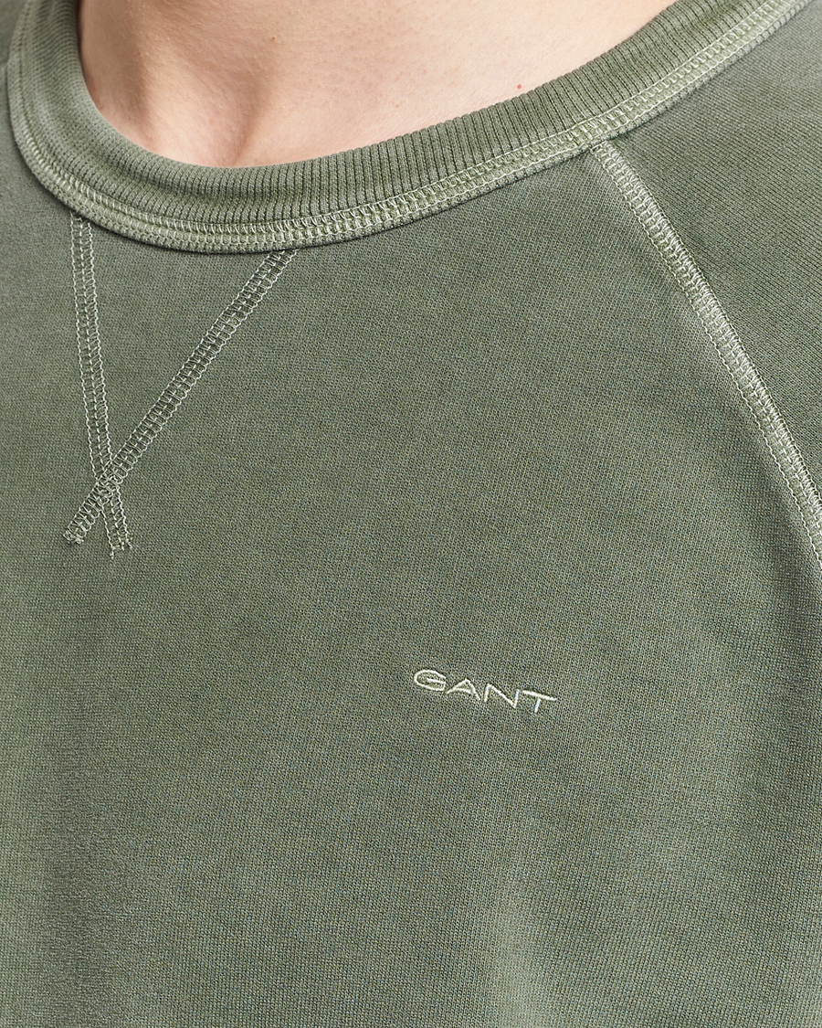 Homme | Pulls Et Tricots | GANT | Sunbleached Crew Neck Sweatshirt Pine Green