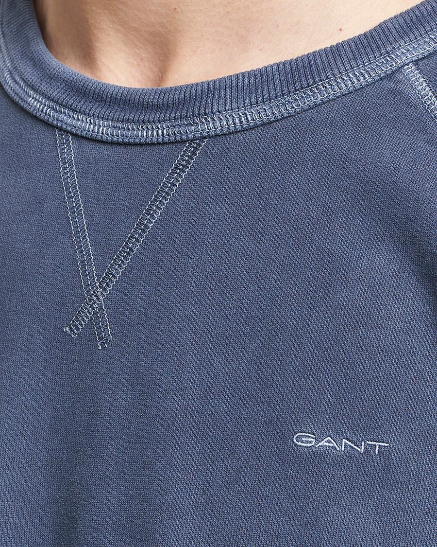 Homme | Pulls Et Tricots | GANT | Sunbleached Crew Neck Sweatshirt Dusty Blue Sea