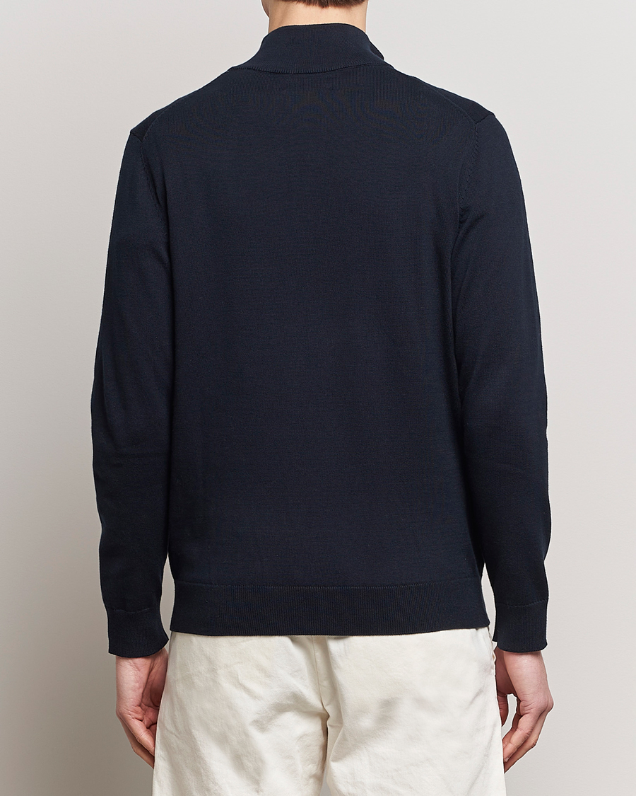 Homme | Pulls Et Tricots | GANT | Classic Cotton Half Zip Evening Blue