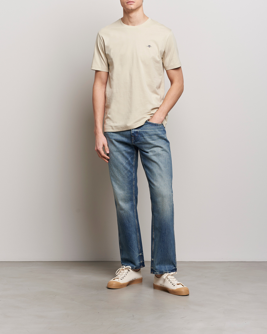 Homme | T-shirts | GANT | The Original T-Shirt Silky Beige