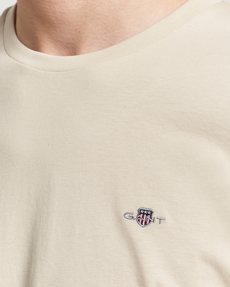 Homme | T-shirts | GANT | The Original T-Shirt Silky Beige
