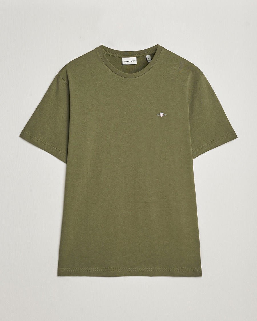 Homme | T-shirts | GANT | The Original T-Shirt Juniper Green