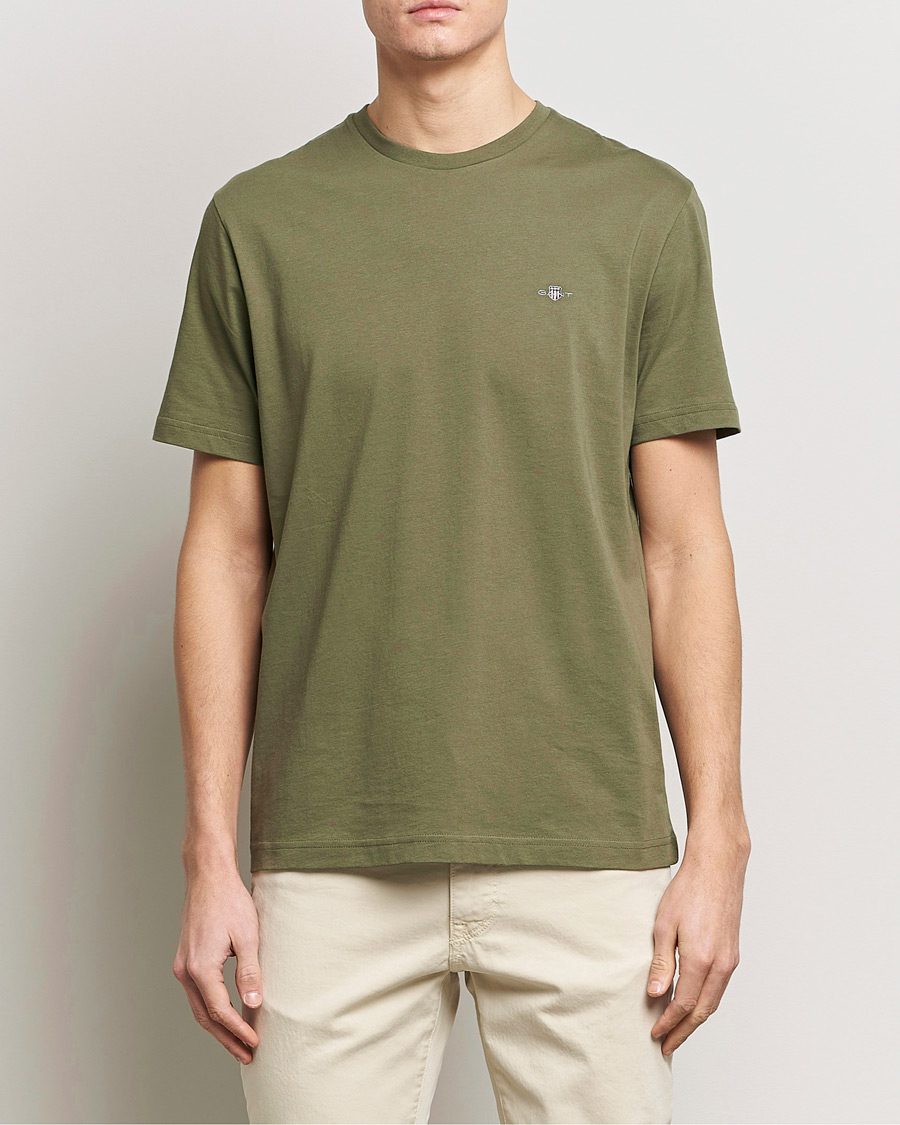 Homme | T-shirts | GANT | The Original T-Shirt Juniper Green