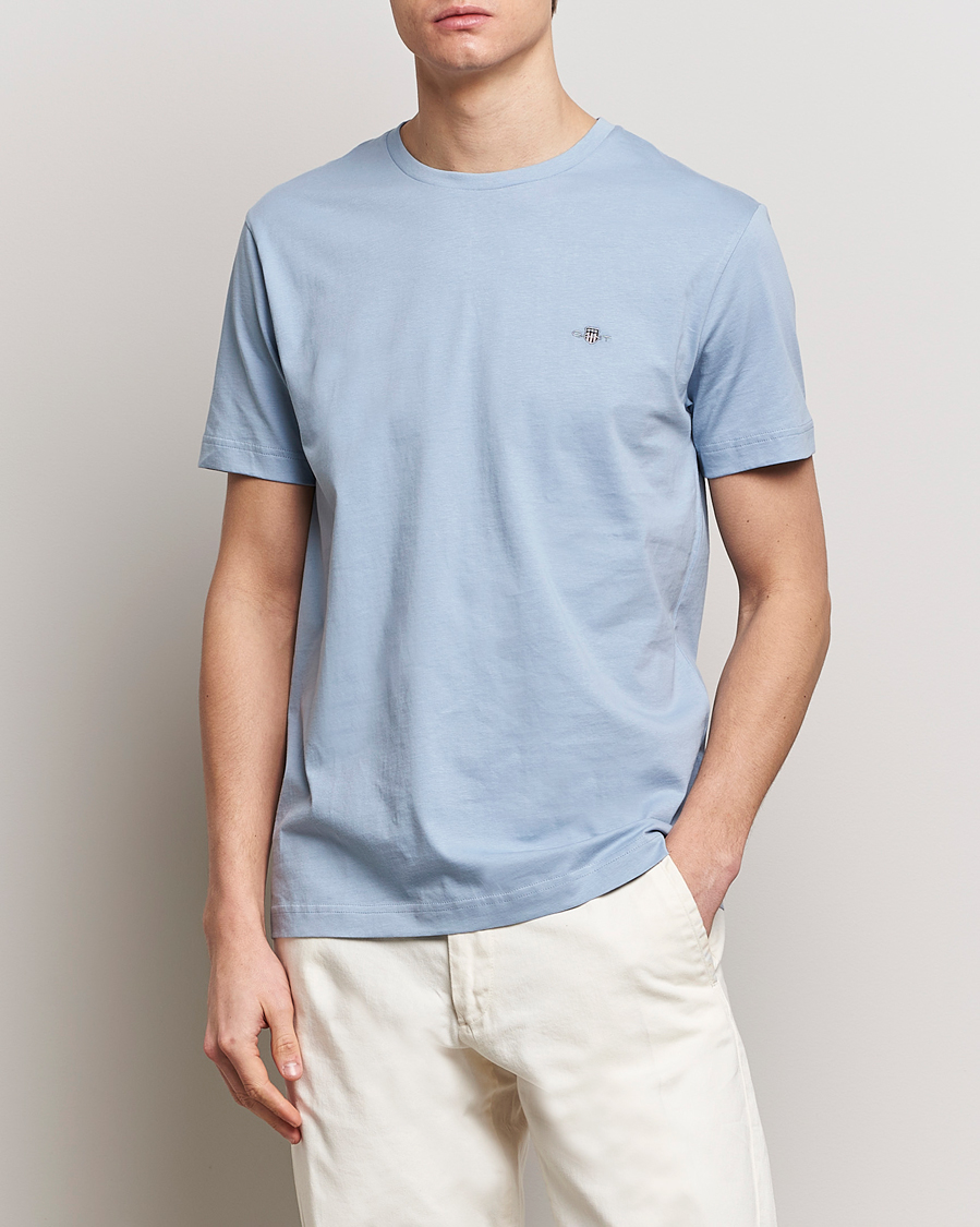 Homme | T-shirts | GANT | The Original T-Shirt Dove Blue