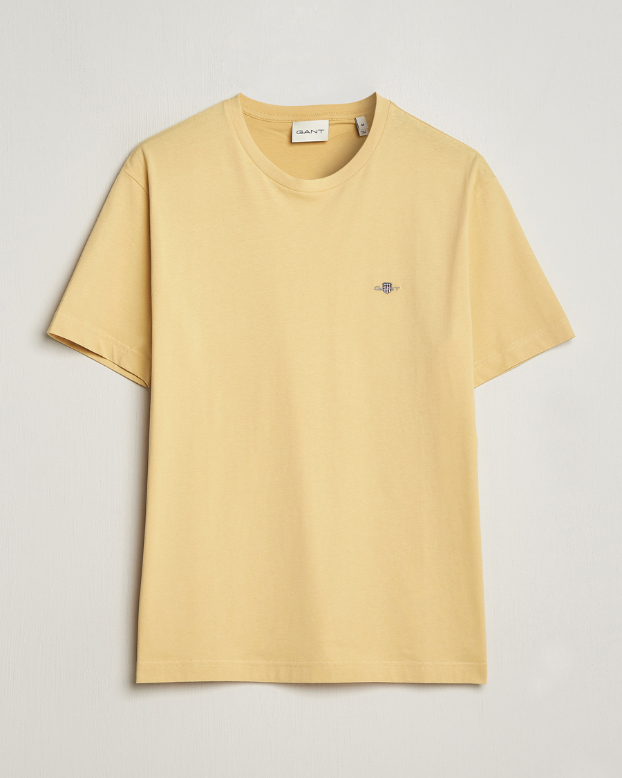 Homme | T-shirts | GANT | The Original T-Shirt Dusty Yellow
