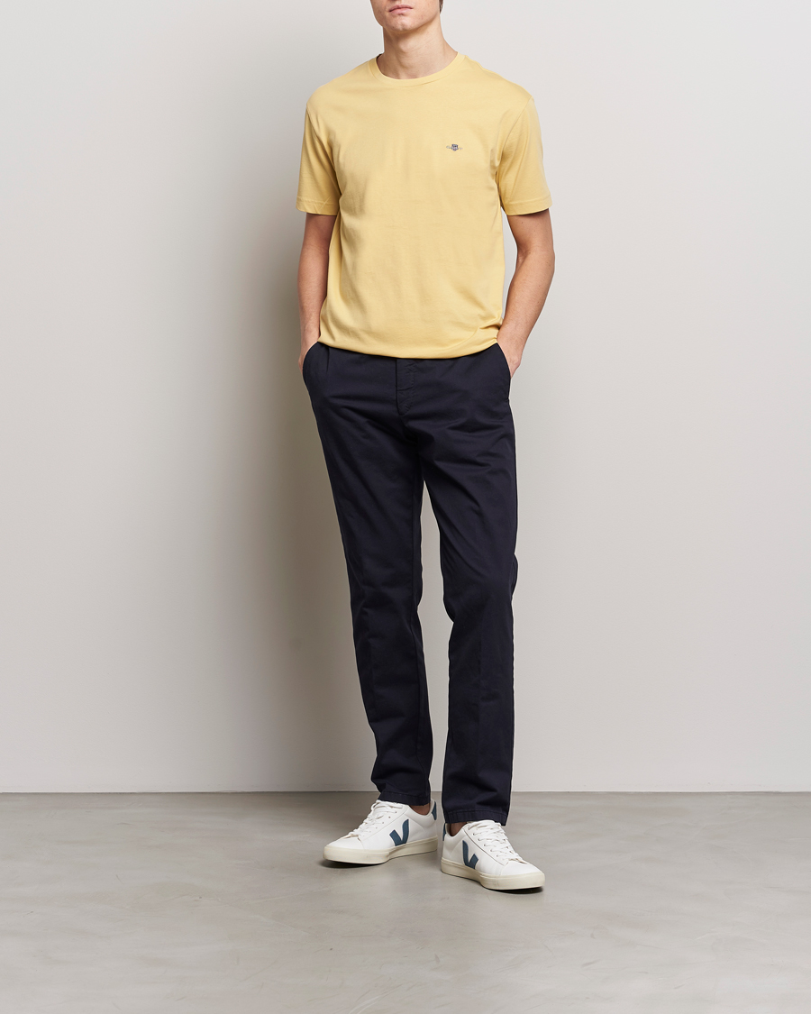 Homme | T-shirts | GANT | The Original T-Shirt Dusty Yellow
