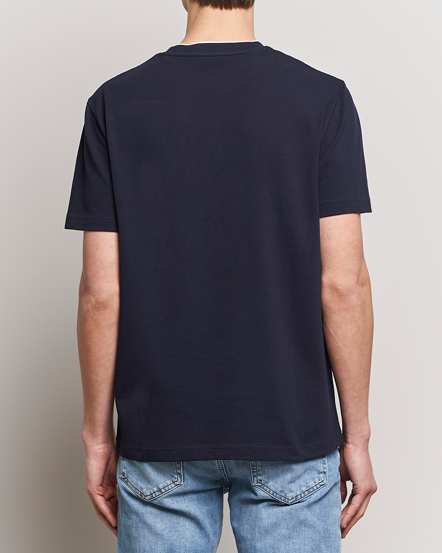Homme | T-shirts | GANT | Pique Crew Neck T-Shirt Evening Blue