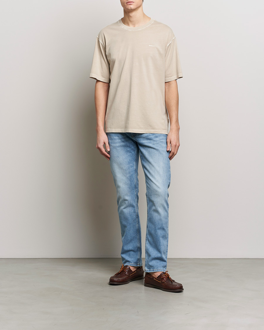 Homme | T-shirts | GANT | Sunbleached T-Shirt Silky Beige