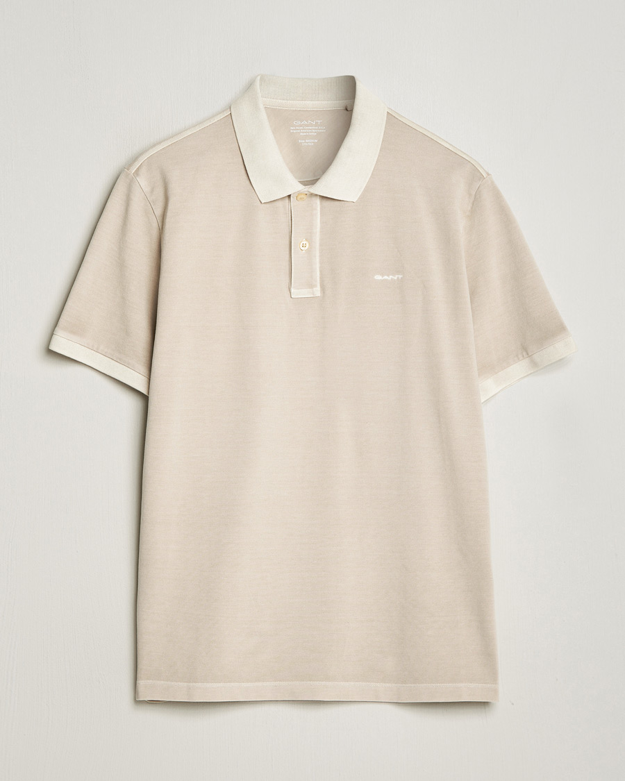 Homme | Polos | GANT | Sunbleached Polo Silky Beige