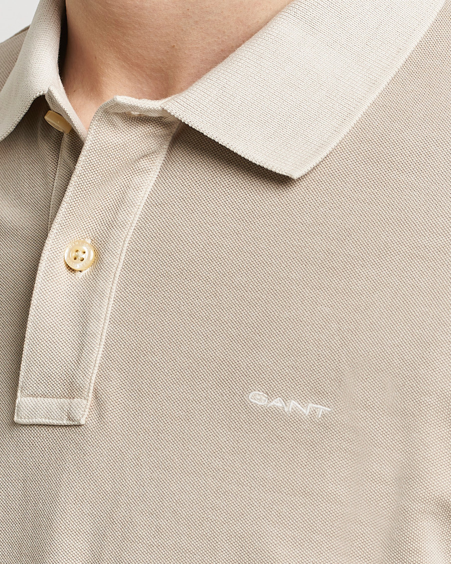 Homme | Polos | GANT | Sunbleached Polo Silky Beige