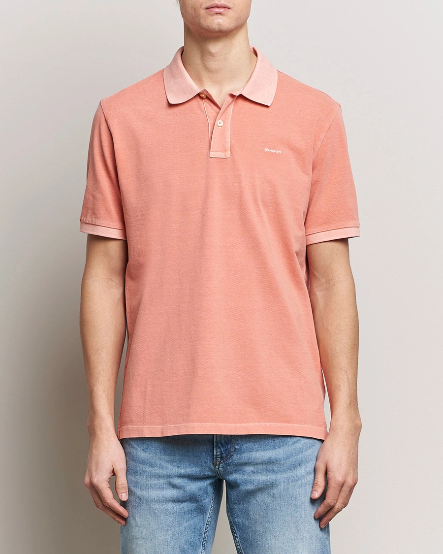 Homme |  | GANT | Sunbleached Polo Peachy Pink