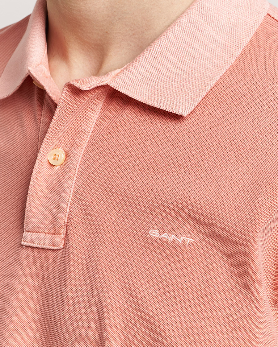 Homme | Polos | GANT | Sunbleached Polo Peachy Pink