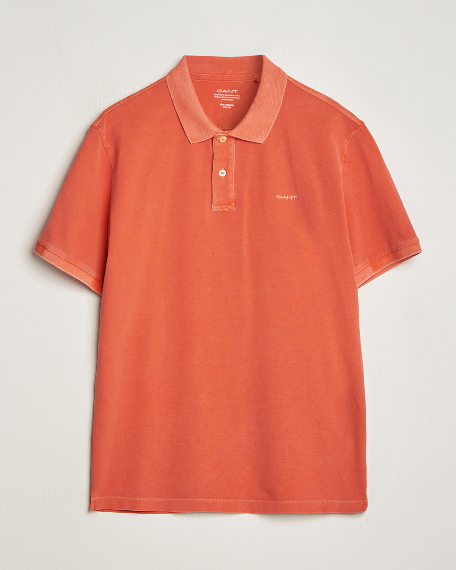 Homme | Polos | GANT | Sunbleached Polo Burnt Orange