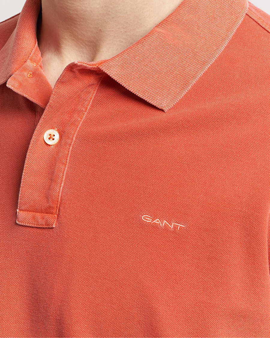 Homme | Polos | GANT | Sunbleached Polo Burnt Orange