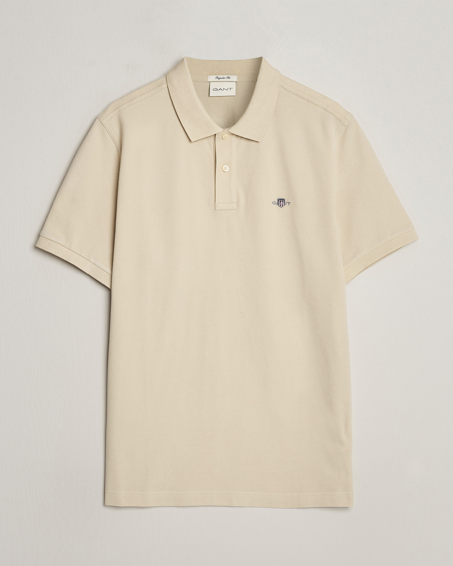 Homme | Polos | GANT | The Original Polo Silky Beige