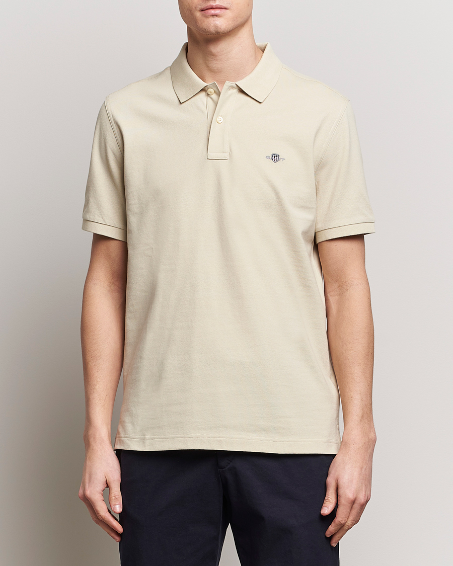 Homme | Polos | GANT | The Original Polo Silky Beige