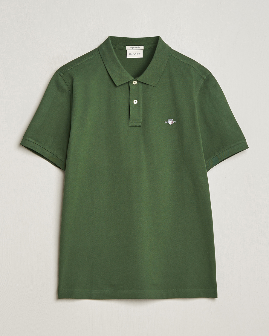 Homme | Polos | GANT | The Original Polo Pine Green