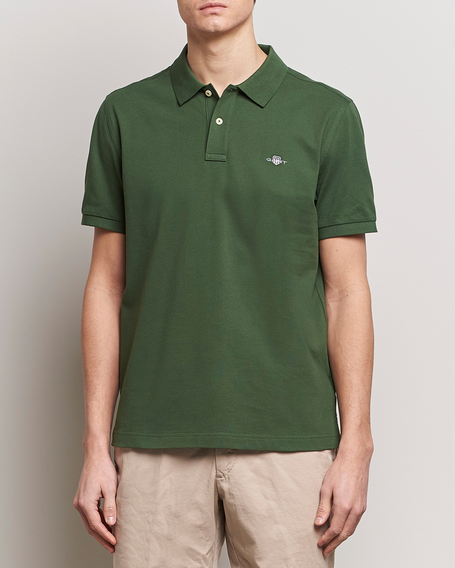 Homme | Polos | GANT | The Original Polo Pine Green