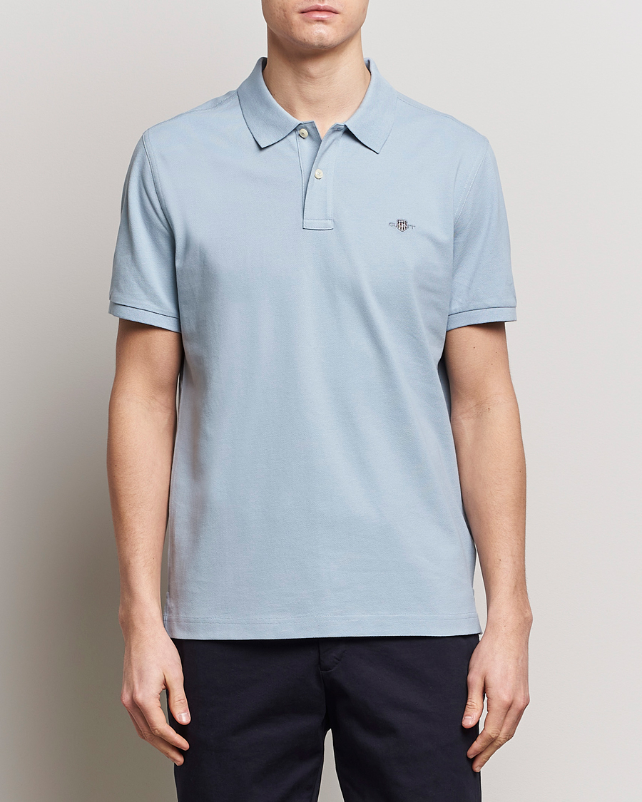 Homme | Polos | GANT | The Original Polo Dove Blue