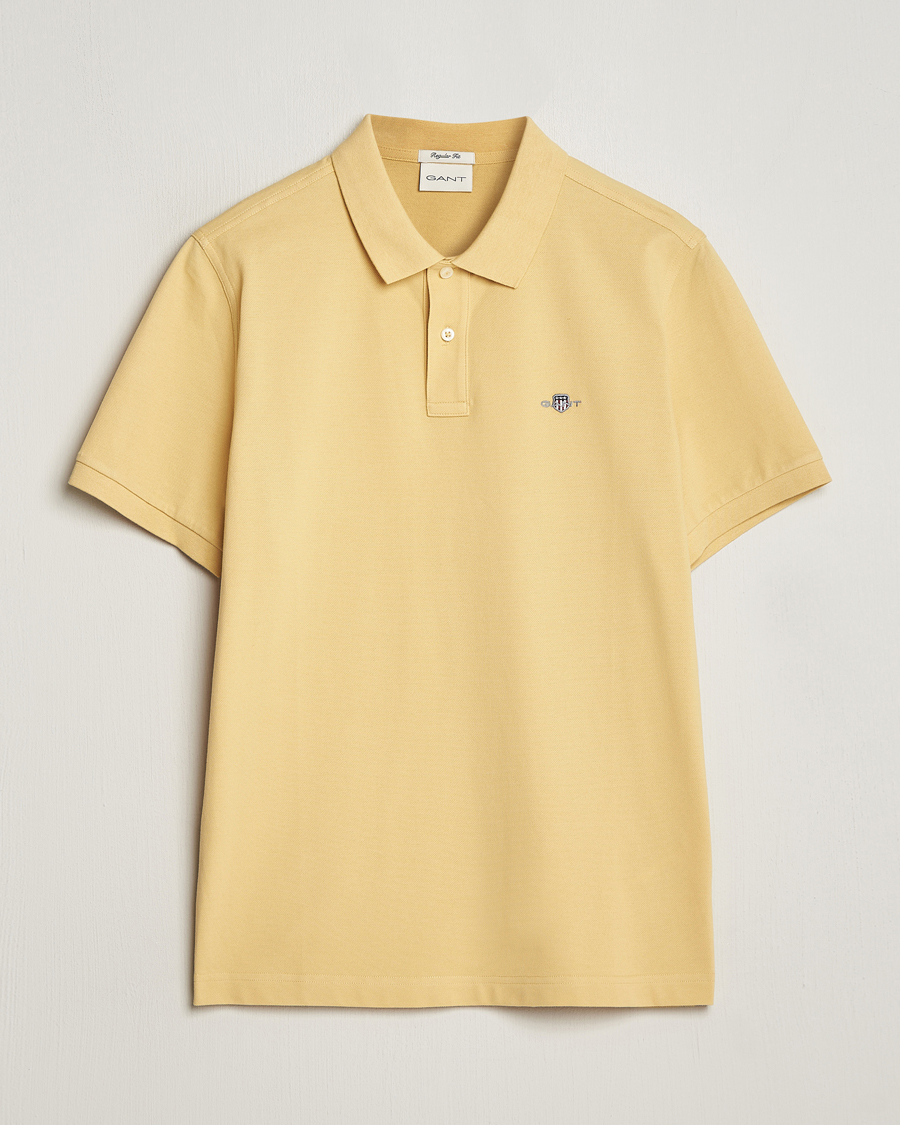 Homme | Polos | GANT | The Original Polo Dusty Yellow