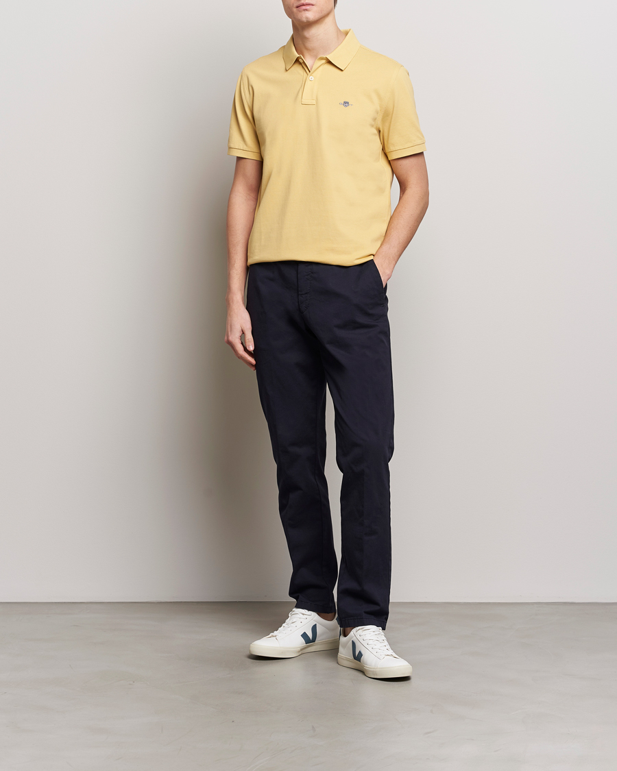 Homme | Polos | GANT | The Original Polo Dusty Yellow