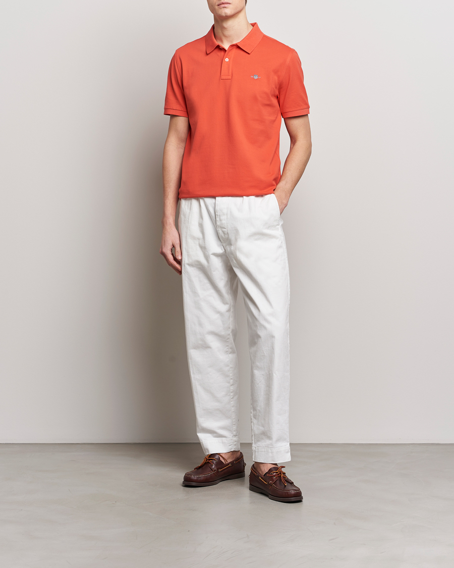 Homme | Polos | GANT | The Original Polo Burnt Orange